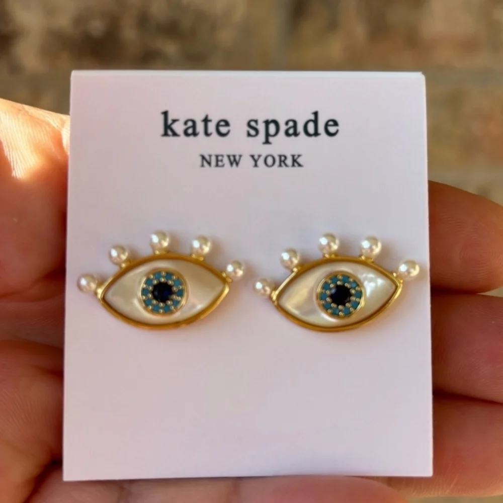 🤍👁▪️Kate Spade▪️ - Evil Eye Stud Earrings